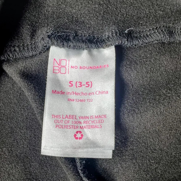 No Boundaries Black Checkered Stretchy Leggings Juniors Size Small 3-5 - Picture 3 of 12